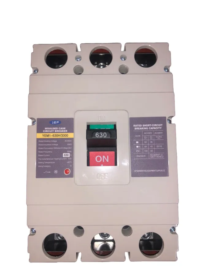 630Amp 3-Pole Moulded Case Circuit Breaker
