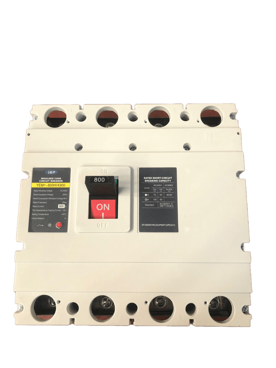 800Amp 4Pole Moulded Case Circuit Breaker IEP Power Products